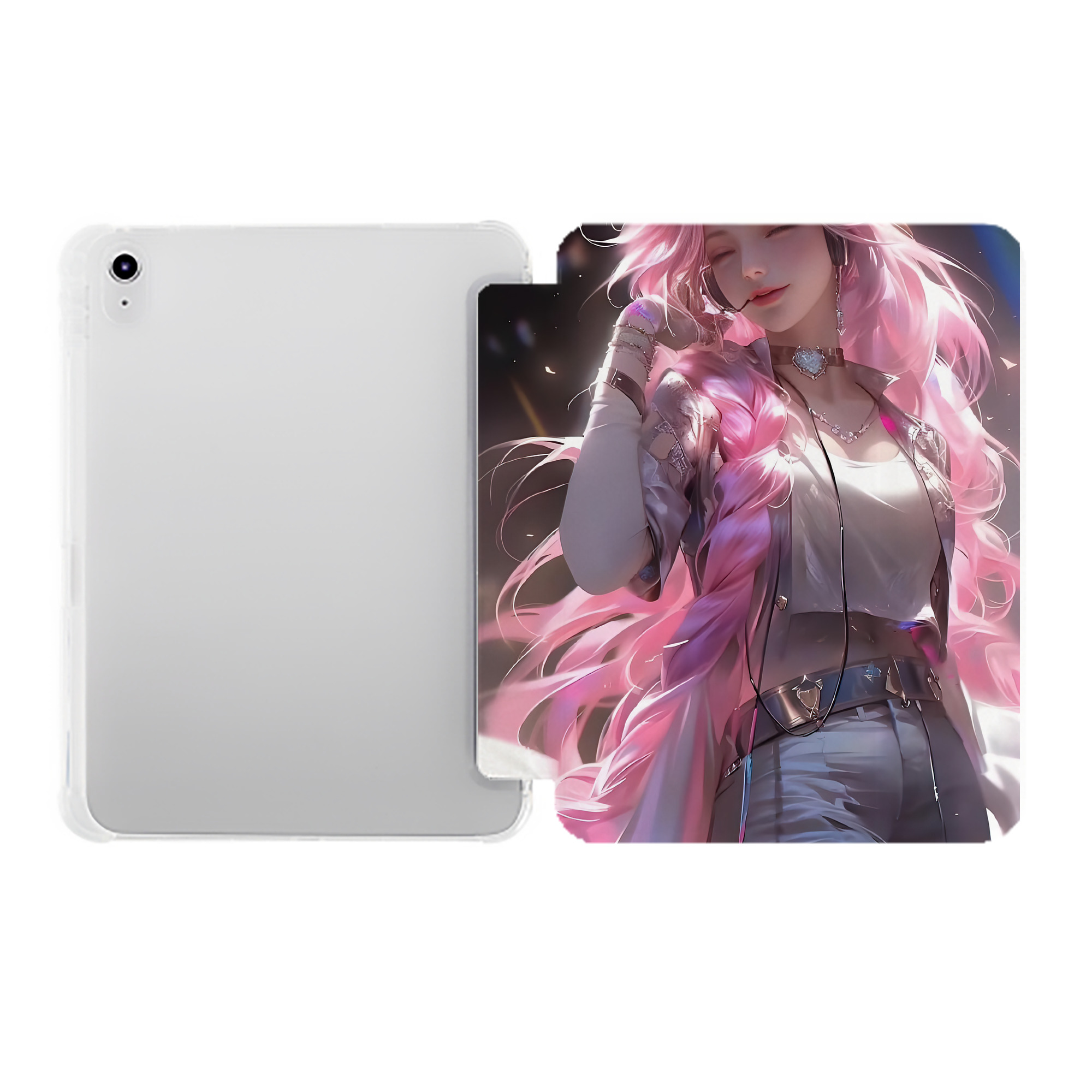 （画像用） リーグ・オブ・レジェンド League of Legends LOL IPad ケース ペン収納付き 三つ折りスタンド PUレザー×シリコン 対応機種9.5/10.5/10.9インチ